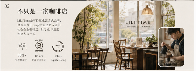 LiLi Time 温暖的咖啡厅和正在冲煮咖啡的伙伴